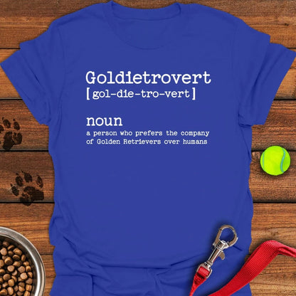 Goldietrovert Golden Retriever T-Shirt
