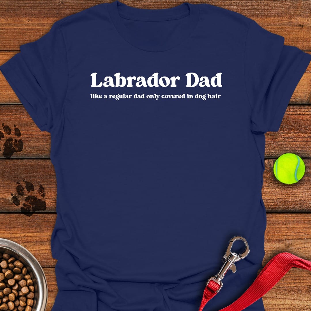 Funny Labrador Dad Navy