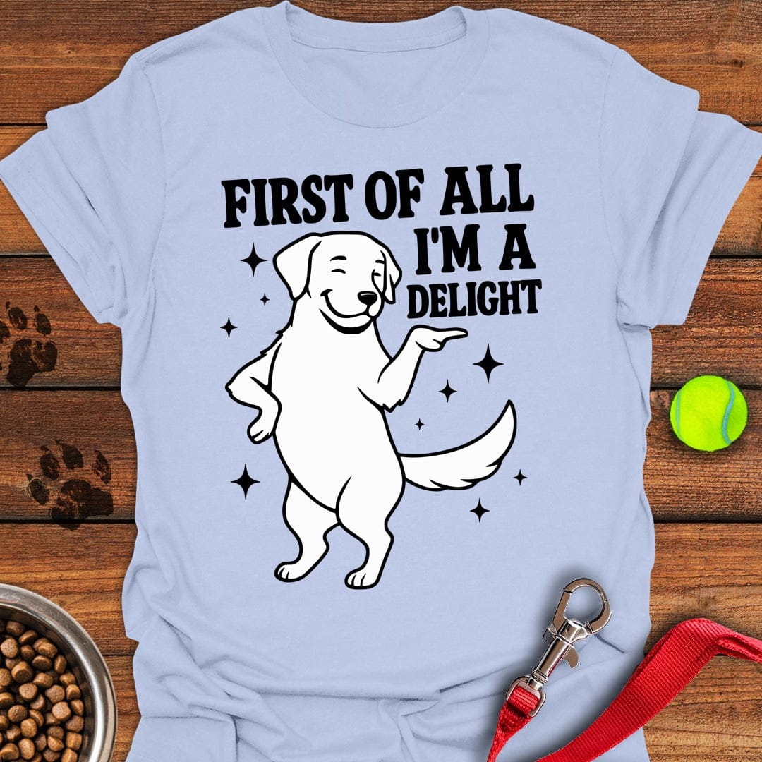 Funny Labrador Light Blue