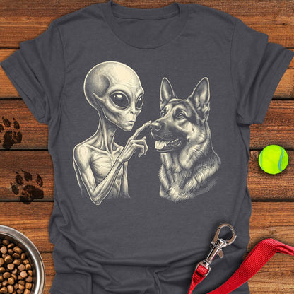 German Shepherd & Alien Dark Heather