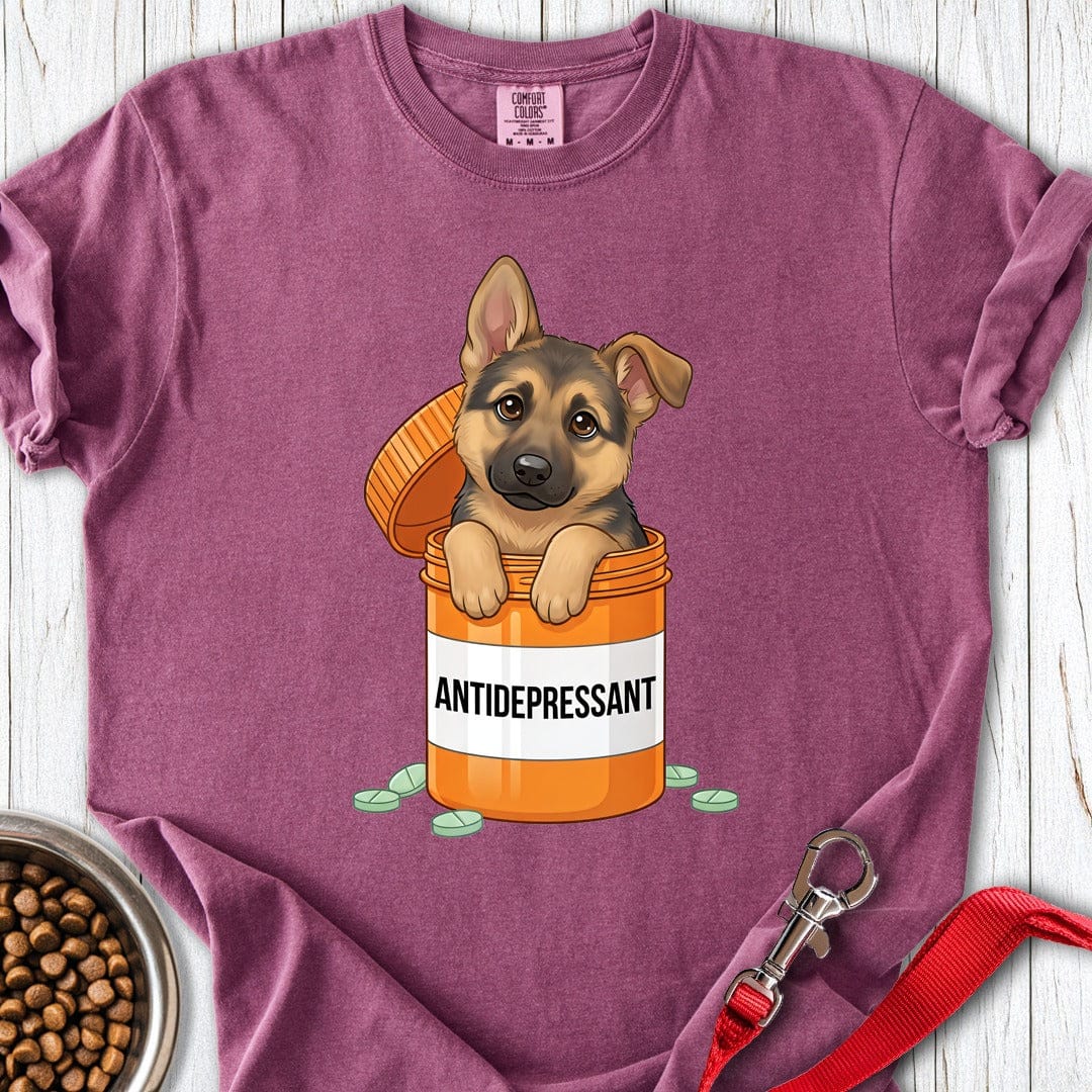 German Shepherd Antidepressant Premium Tee Berry