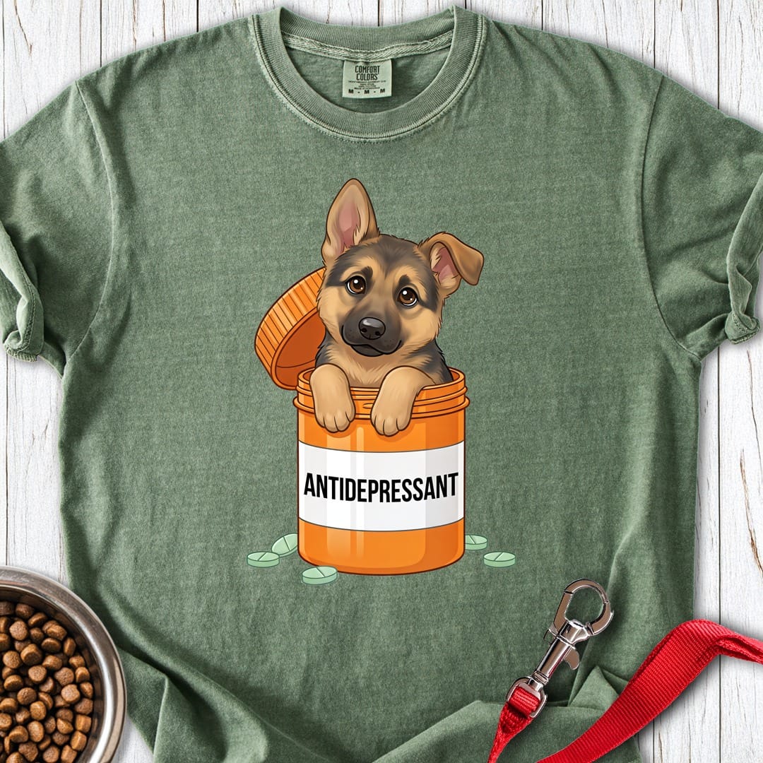 German Shepherd Antidepressant Premium Tee Moss