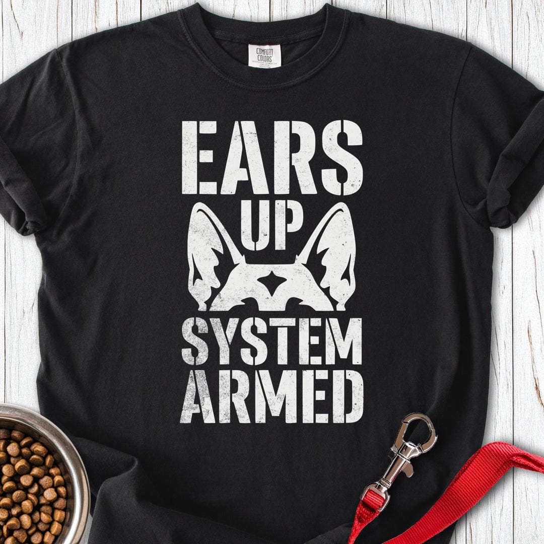 German Shepherd Armed Premium Tee Black