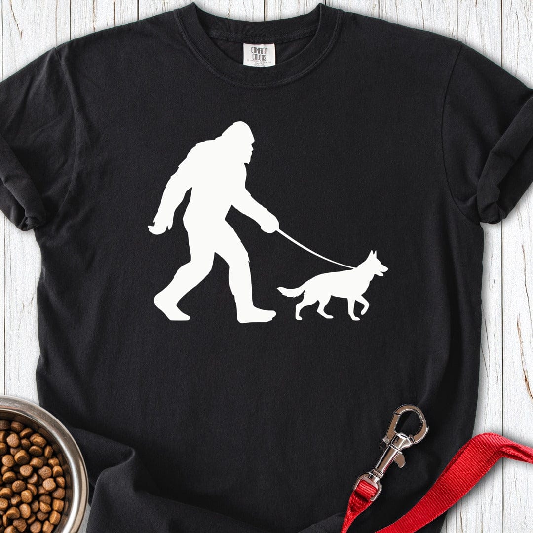 German Shepherd Bigfoot Premium Tee Black