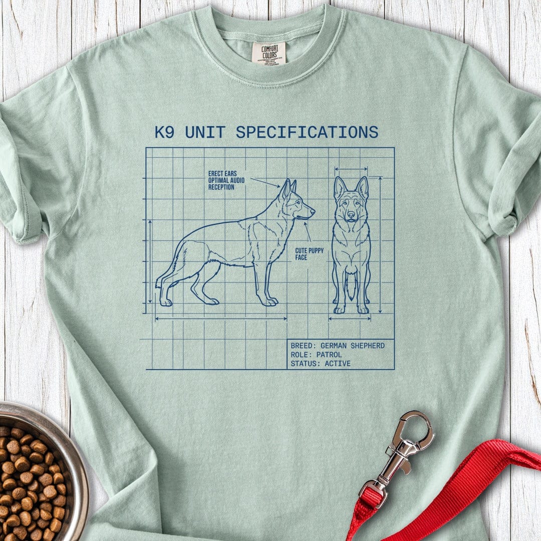 German Shepherd Blue Print K9 Premium Tee Bay