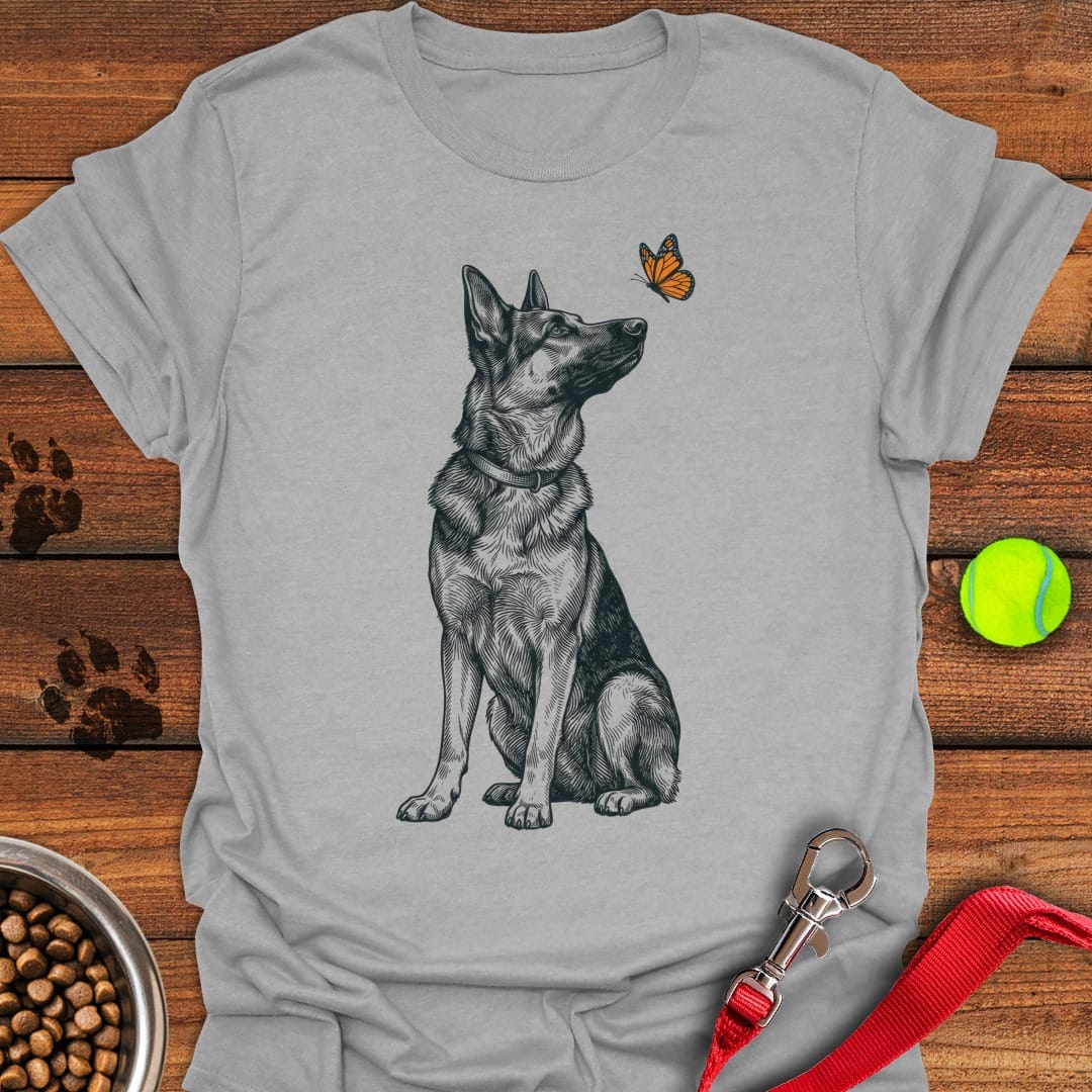 German Shepherd Butterfly Sport Grey