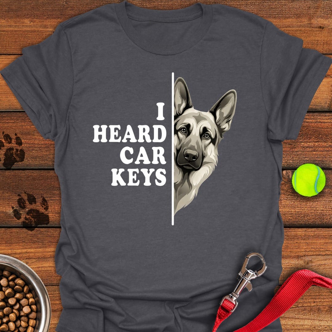 German Shepherd Car Keys Dark Heather