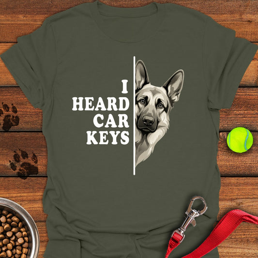 German Shepherd Car Keys Military Green