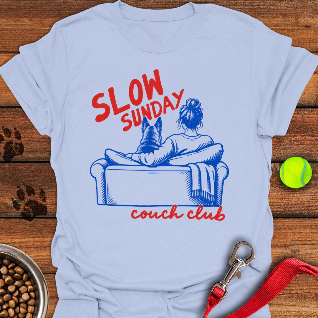 German Shepherd Couch Club Light Blue