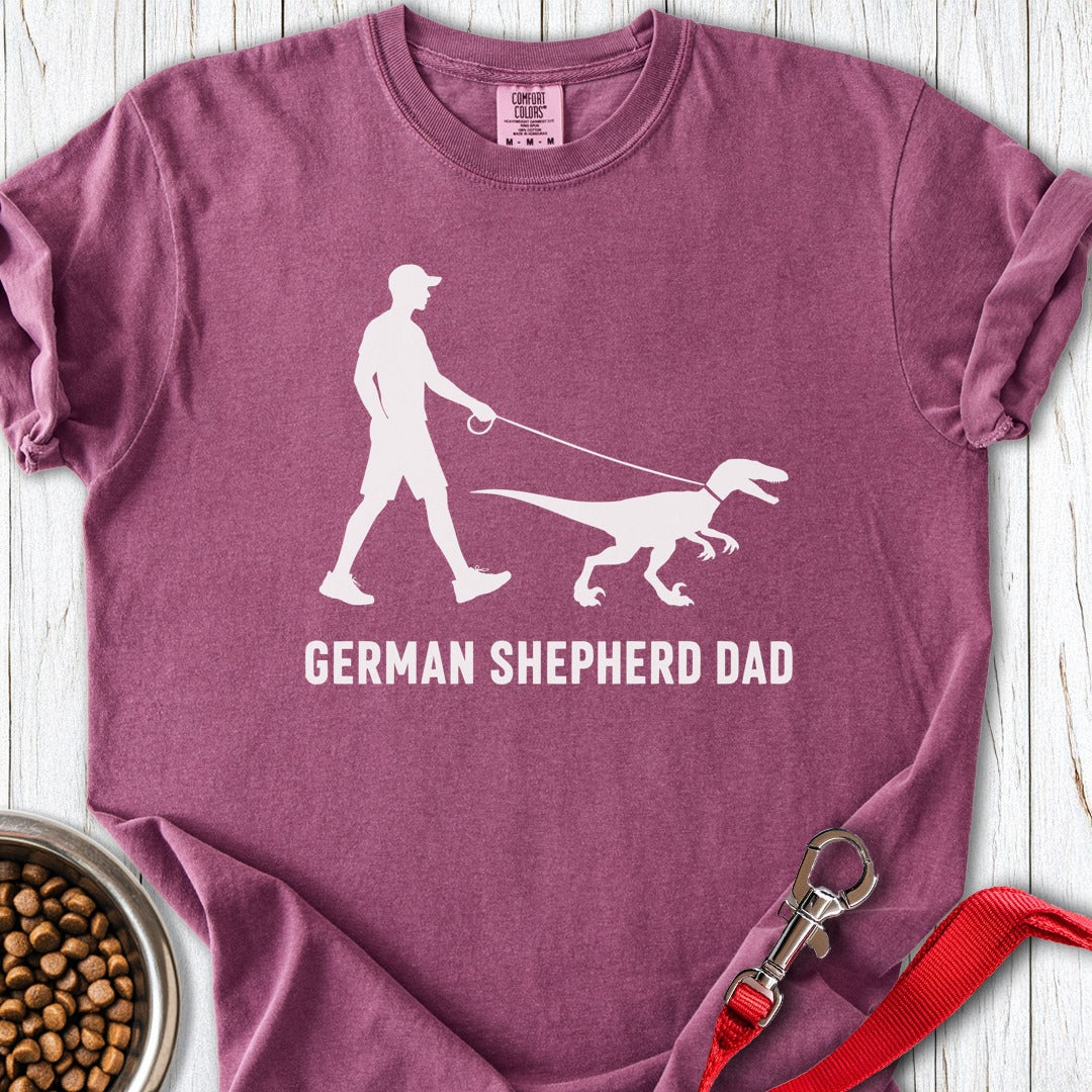 German Shepherd Dad Velociraptor Premium Tee Berry