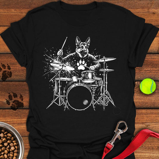 German Shepherd Drummer Black