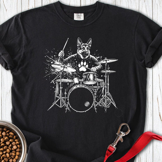 German Shepherd Drummer Black