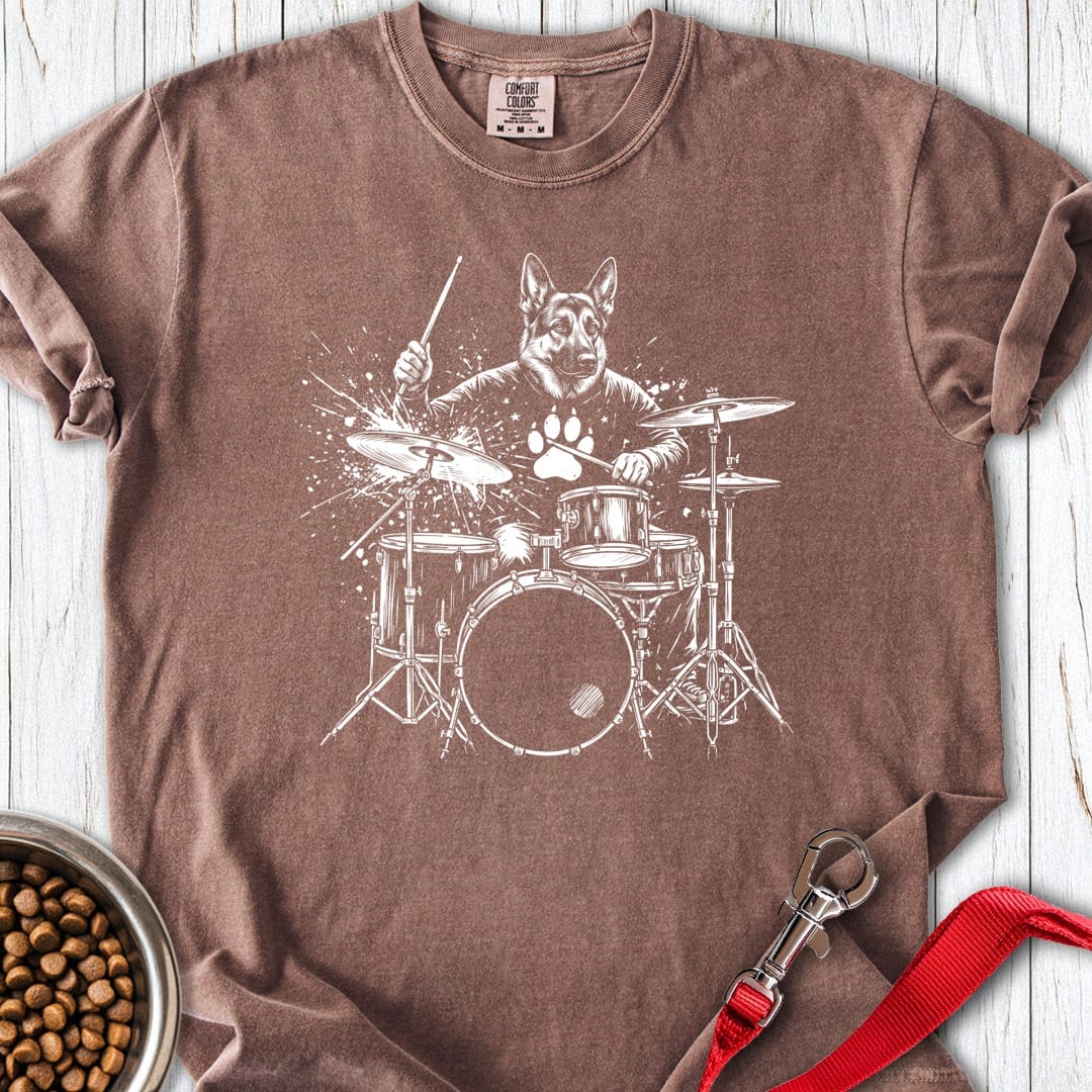 German Shepherd Drummer Espresso