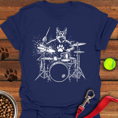 German Shepherd Drummer Navy