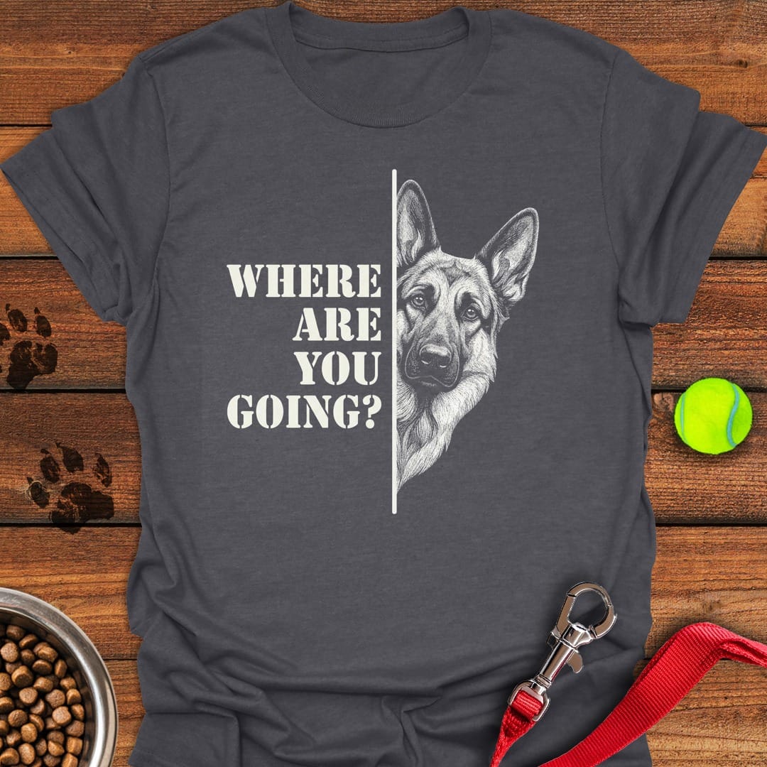 German Shepherd Following Dark Heather