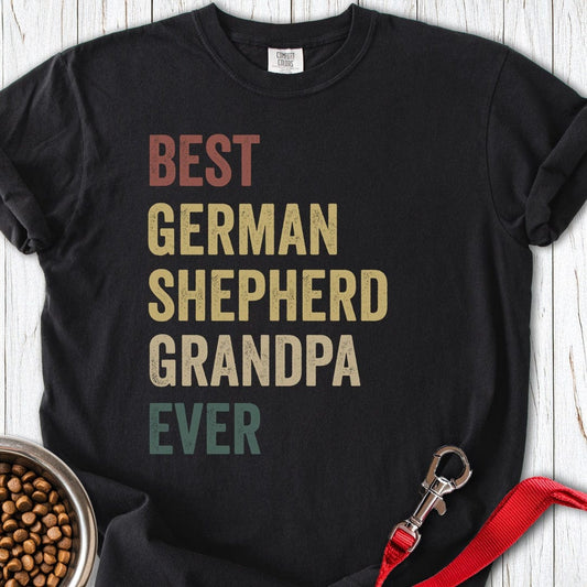 German Shepherd Grandpa Premium Tee Black