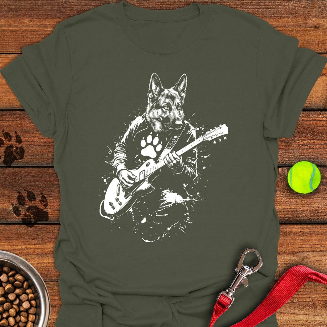 German Shepherd Guitar Military Green