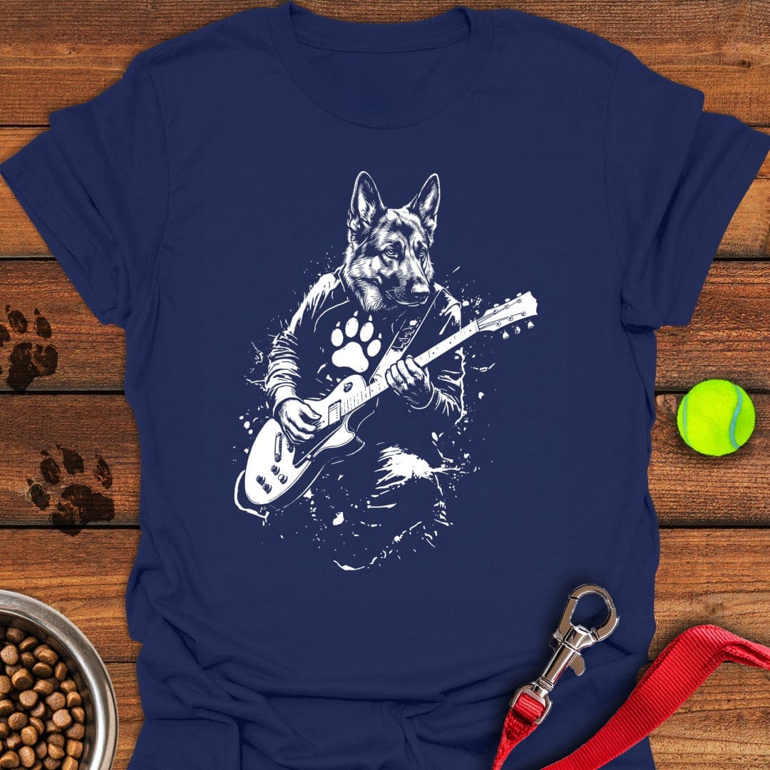 German Shepherd Guitar Navy