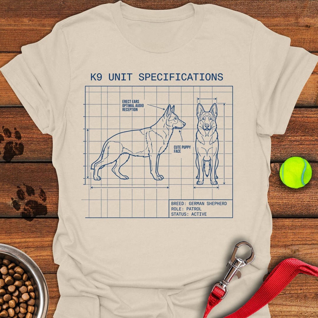 German Shepherd K9 Blue Print Natural