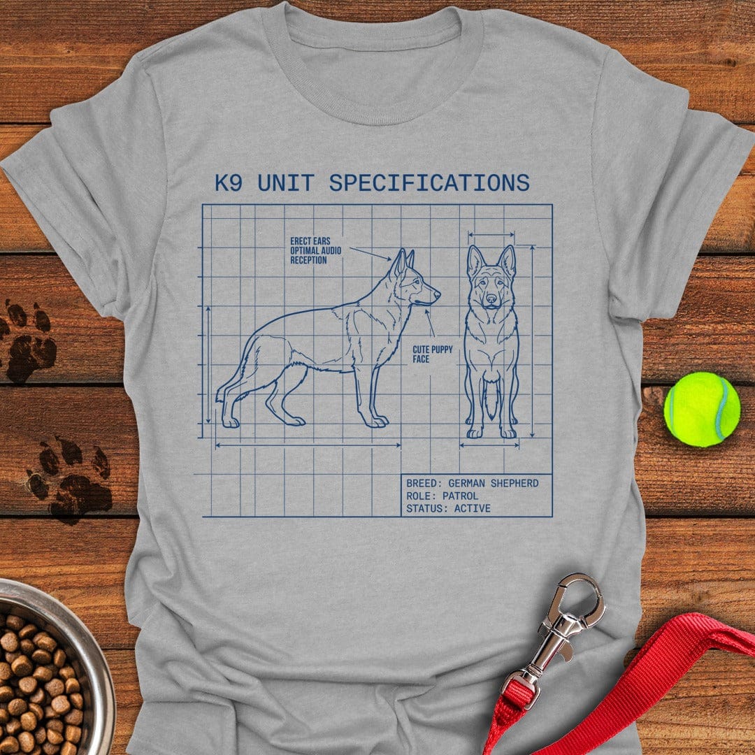 German Shepherd K9 Blue Print Sport Grey