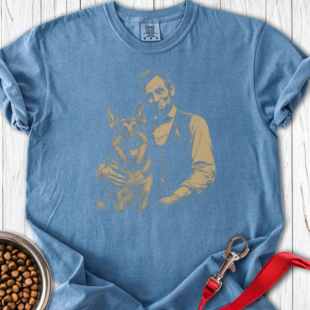 German Shepherd Lincoln Premium Tee Blue Jean