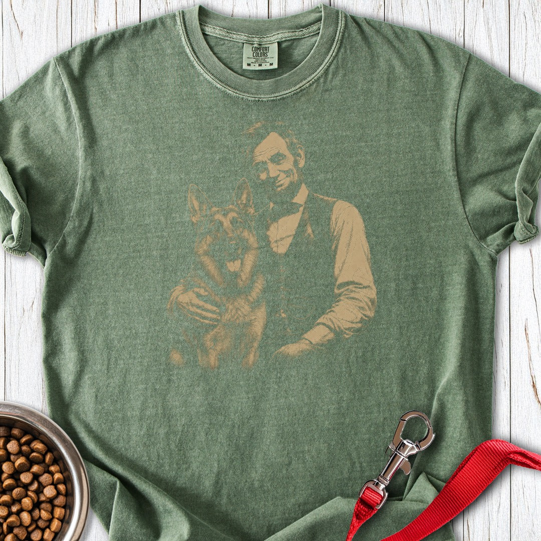 German Shepherd Lincoln Premium Tee Moss