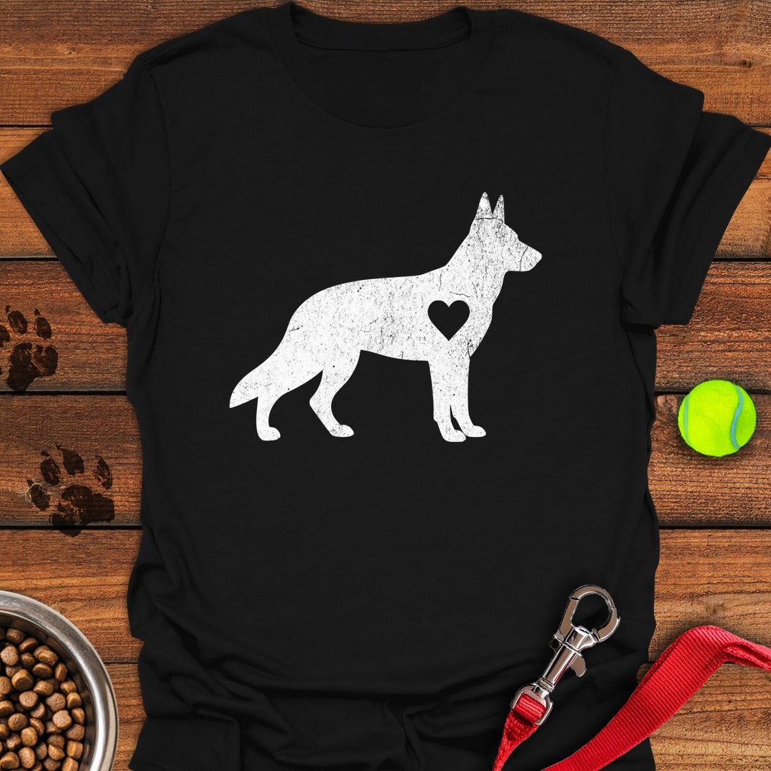 German Shepherd Love Black