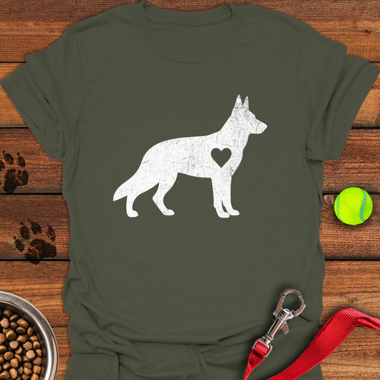 German Shepherd Love Military Green