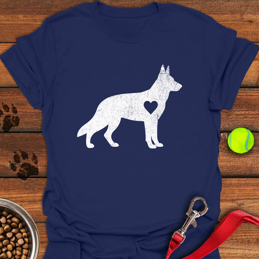 German Shepherd Love Navy