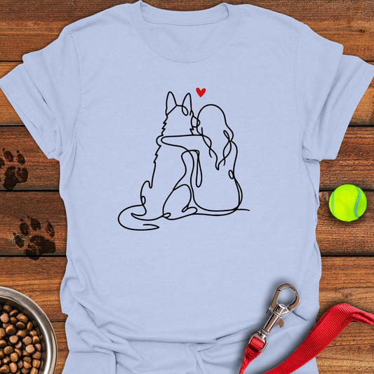 German Shepherd Lover Light Blue