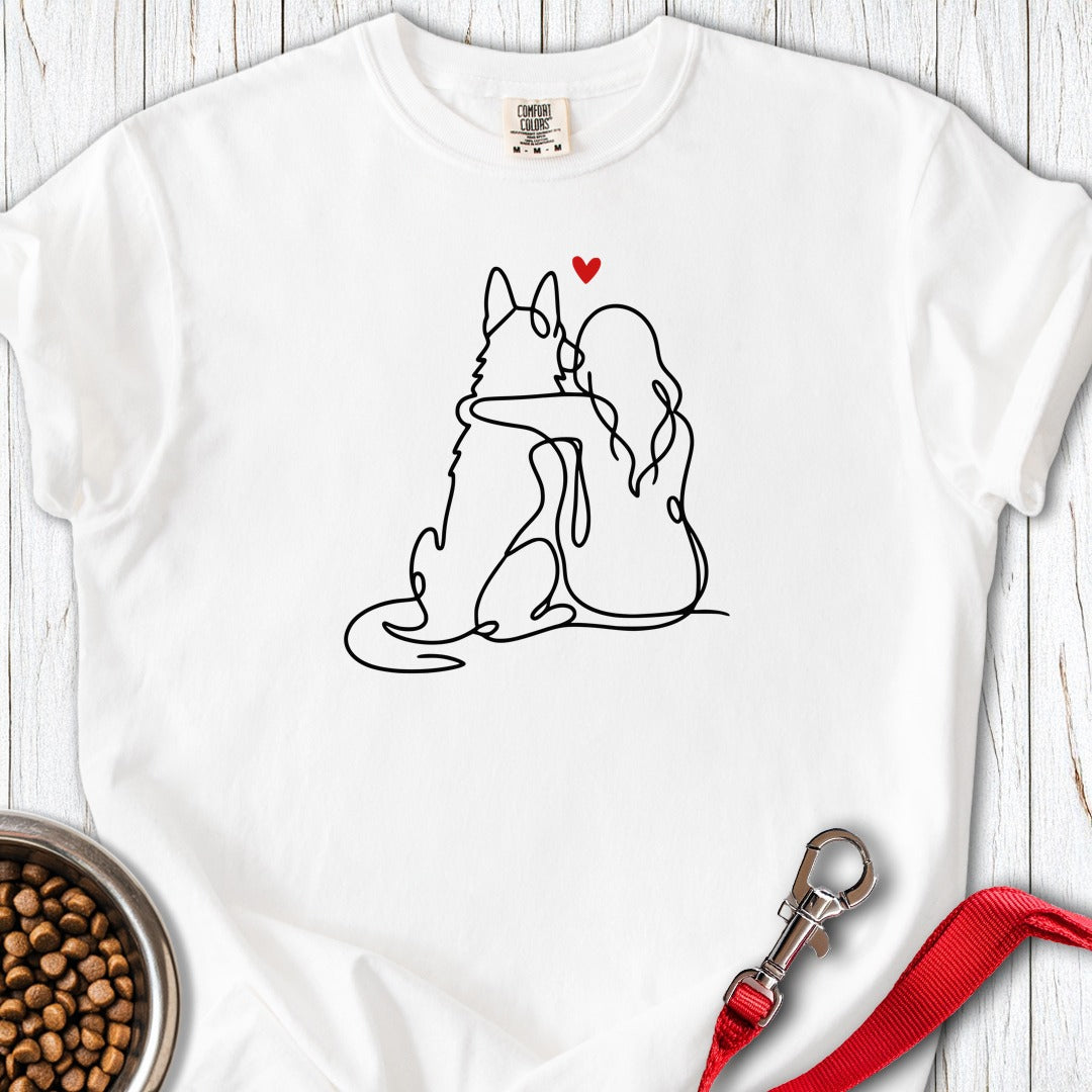 German Shepherd Lover Premium Tee White