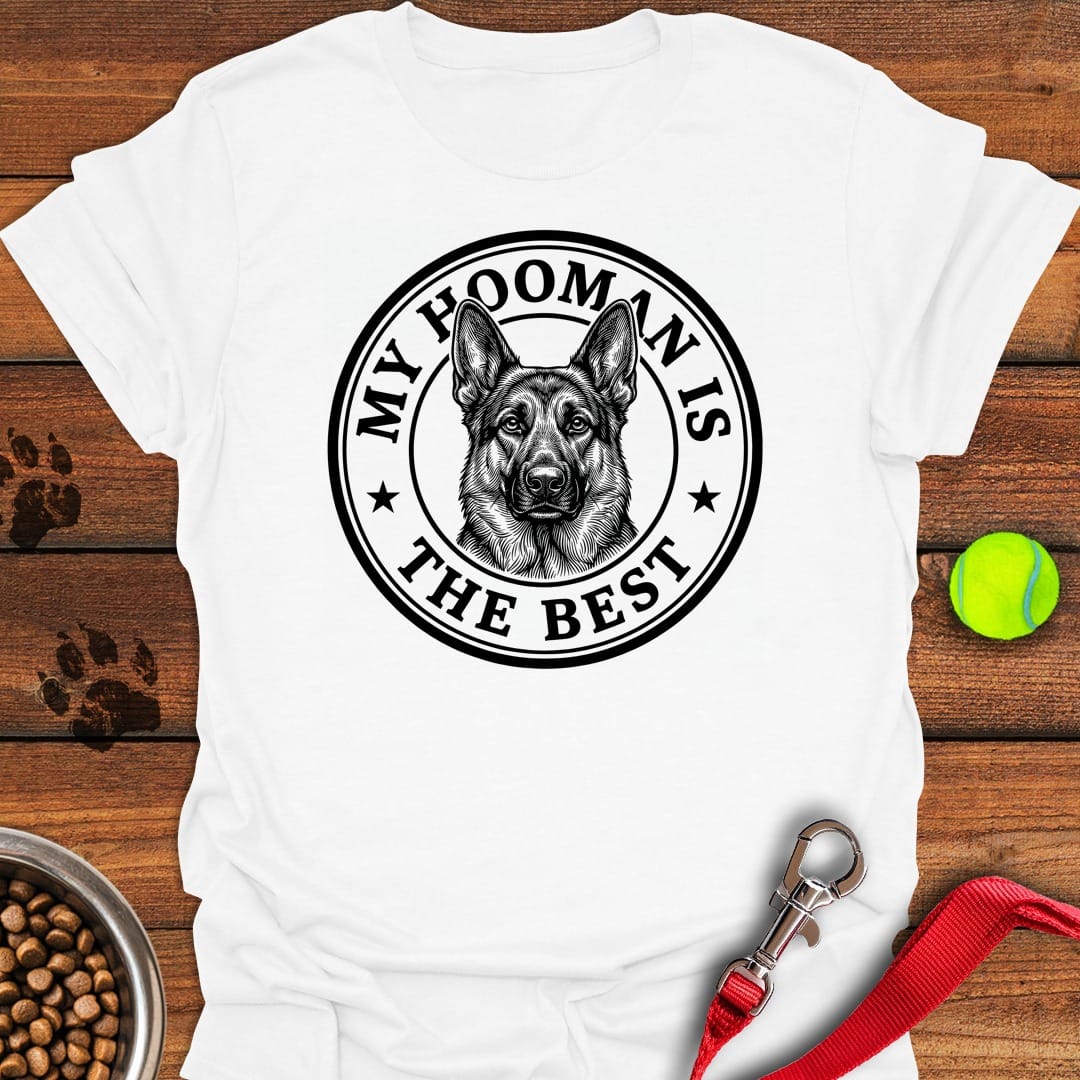 German Shepherd My Hooman White