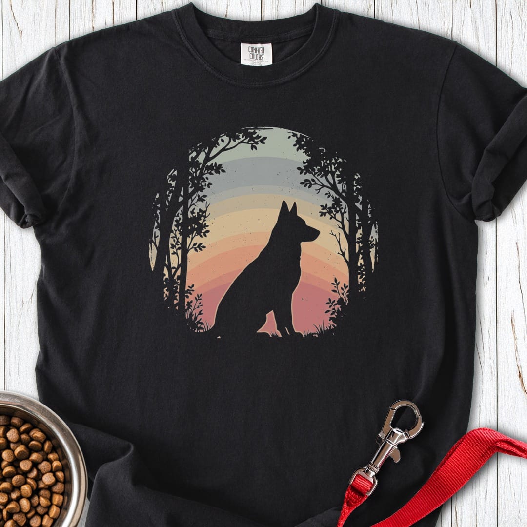 German Shepherd Nature Premium Tee Black