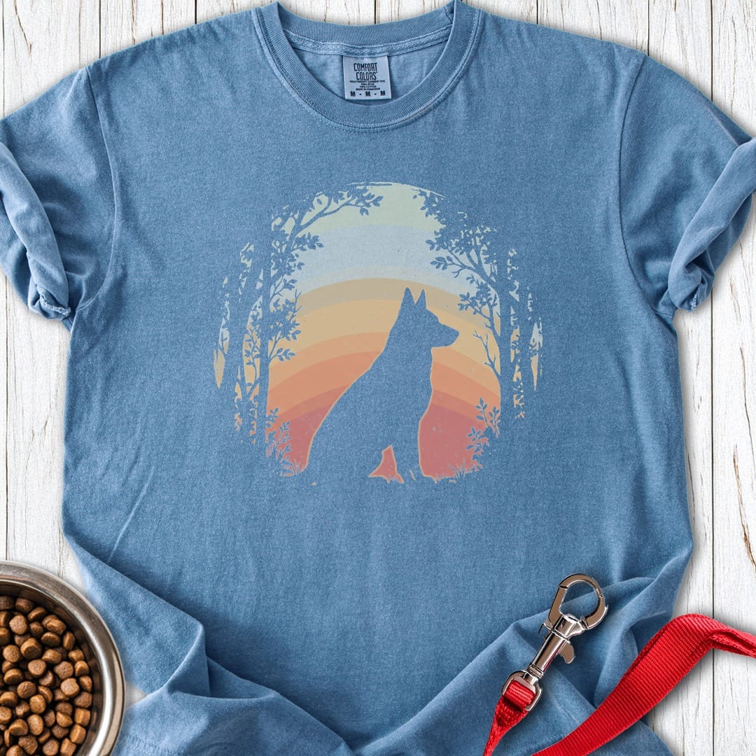 German Shepherd Nature Premium Tee Blue Jean