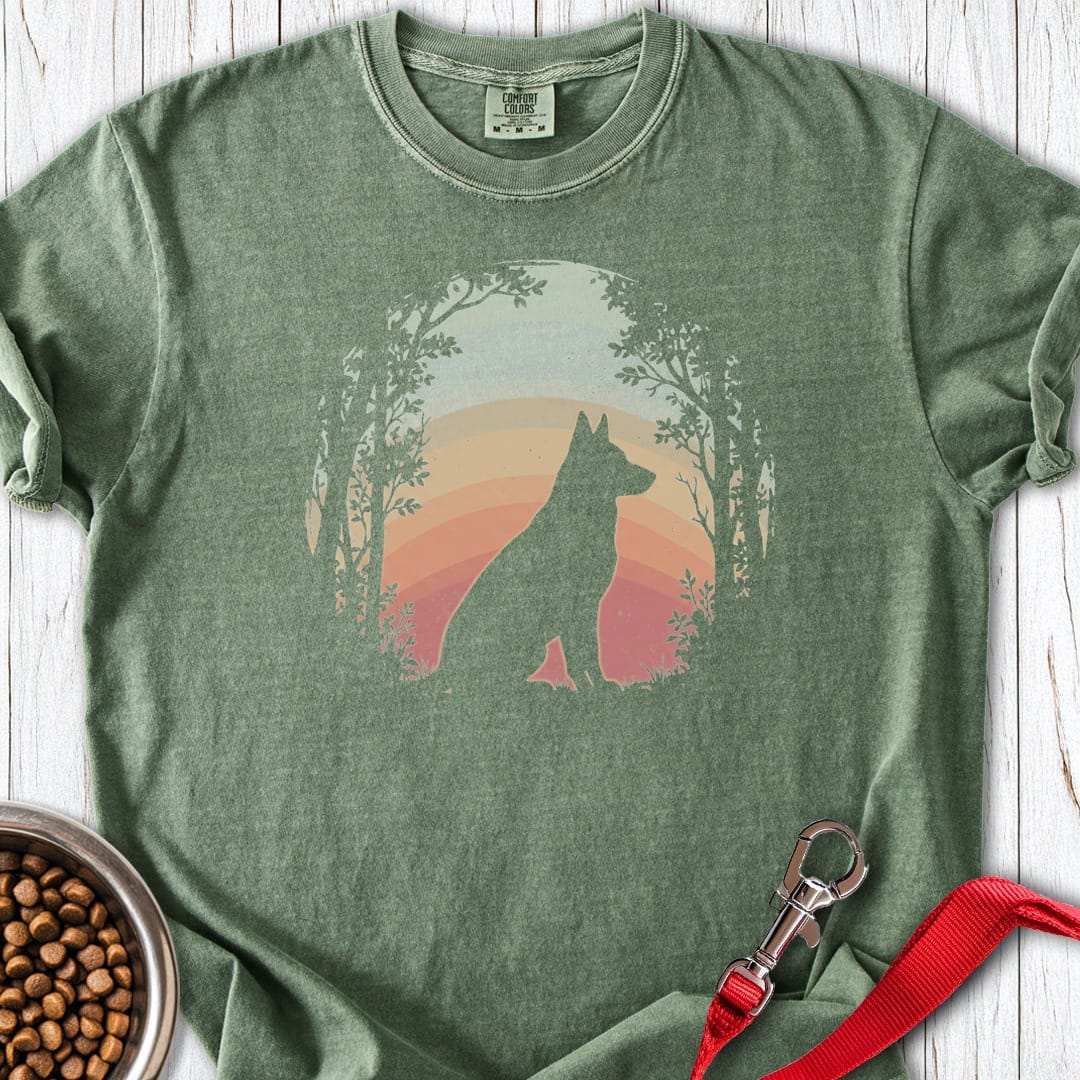 German Shepherd Nature Premium Tee Moss