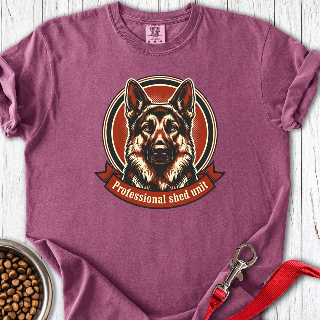 German Shepherd Shed Unit Premium Tee Berry