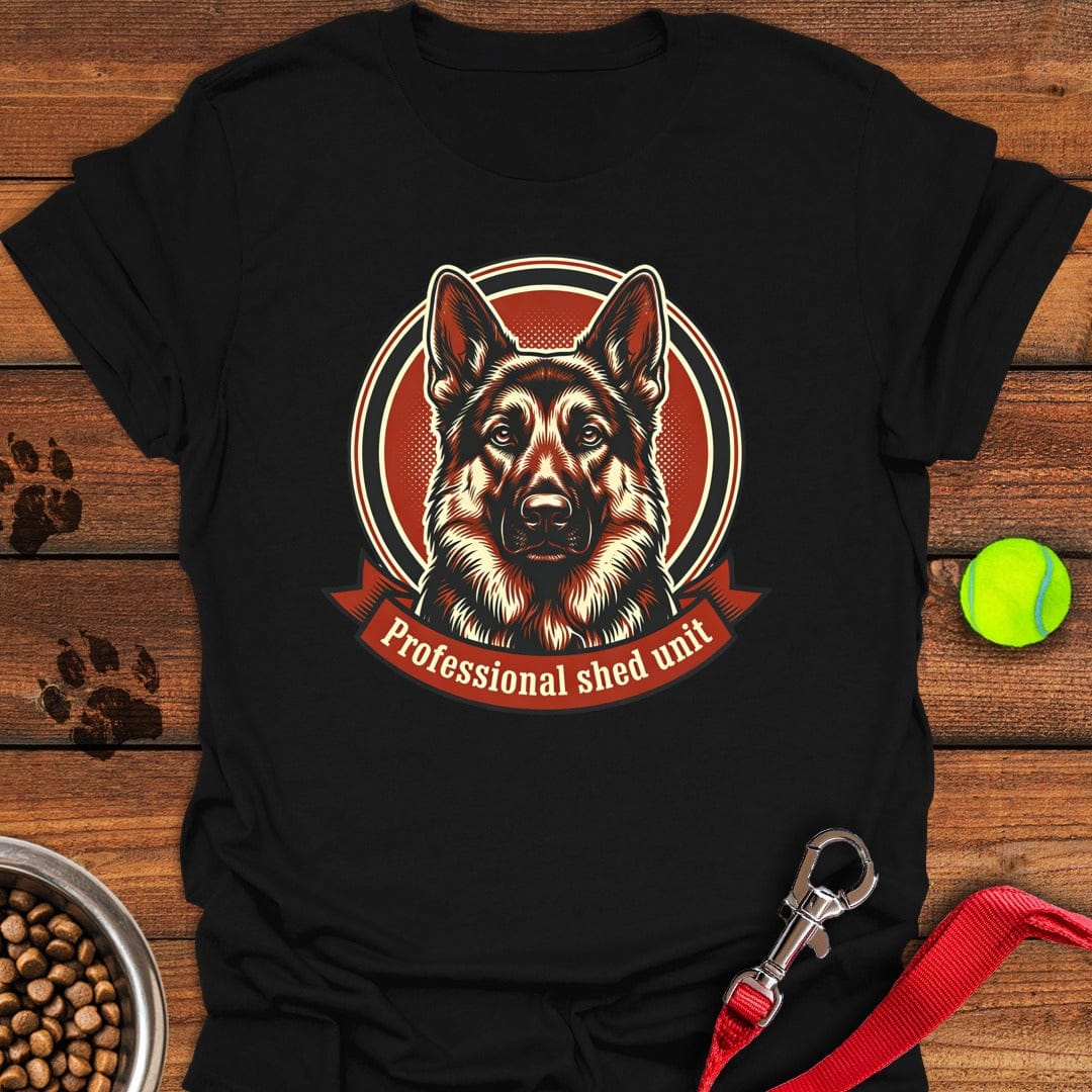 German Shepherd Shed Unit Black