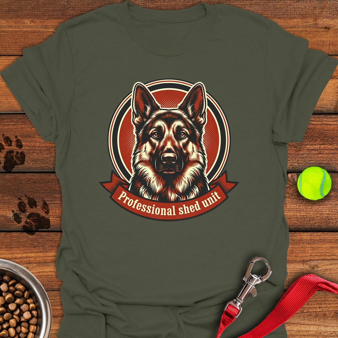 German Shepherd Shed Unit Military Green