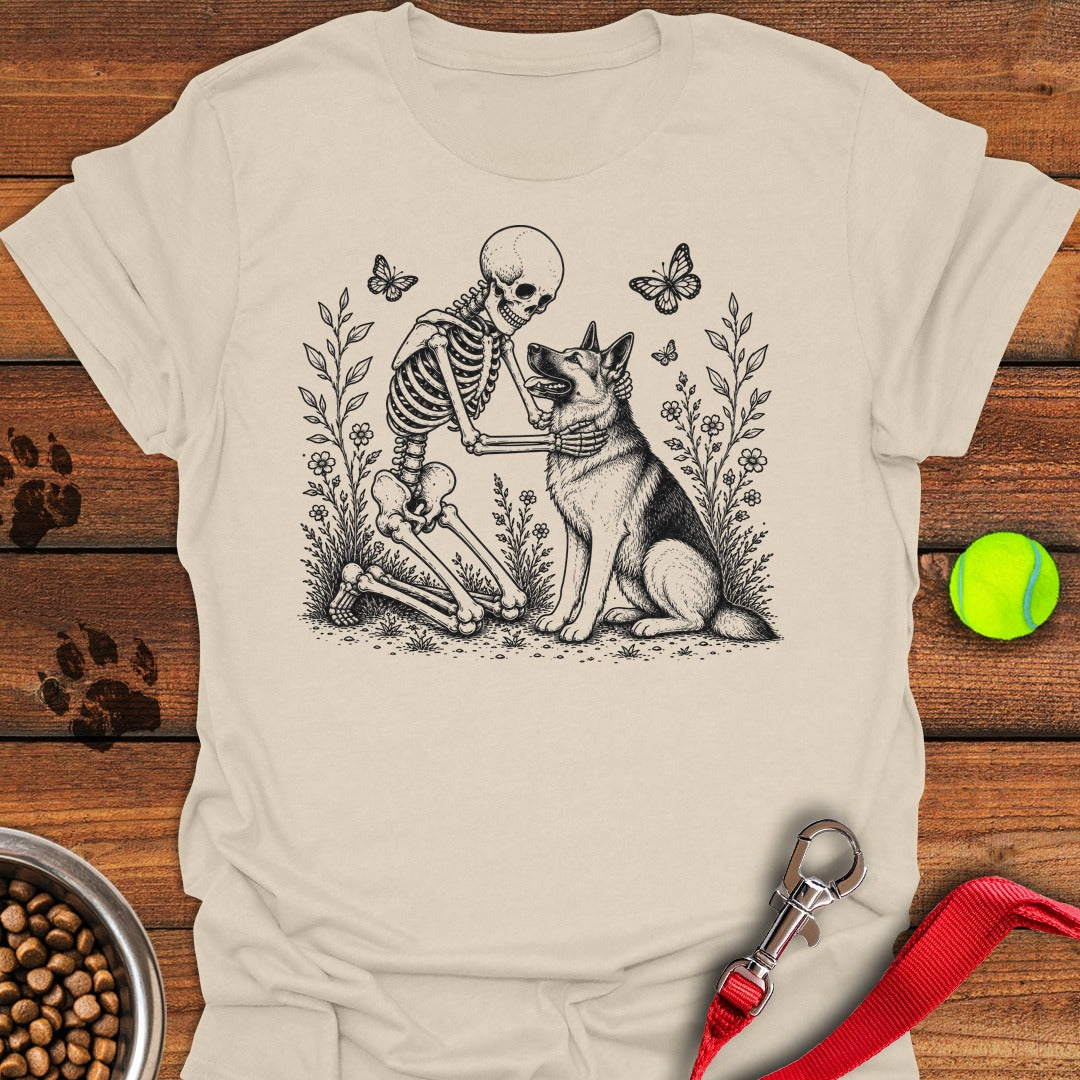 German Shepherd Skeleton Halloween Natural