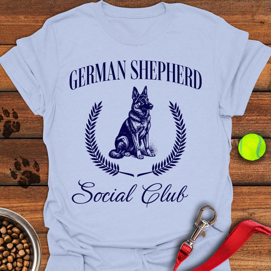 German Shepherd Social Club Light Blue