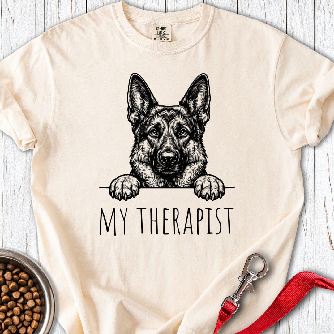 German Shepherd Therapist Premium Tee Ivory