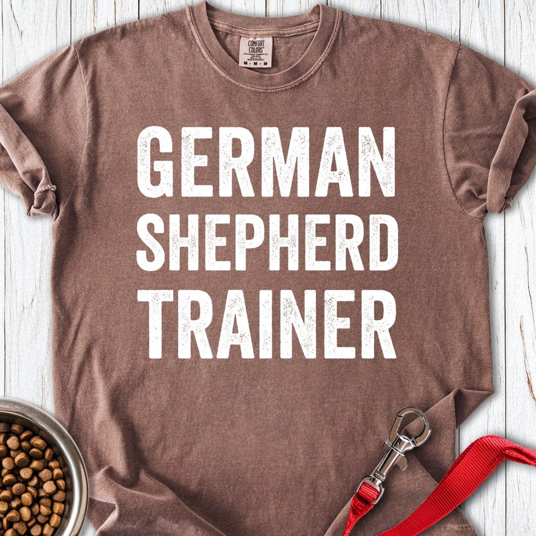 German Shepherd Trainer Premium Tee Espresso