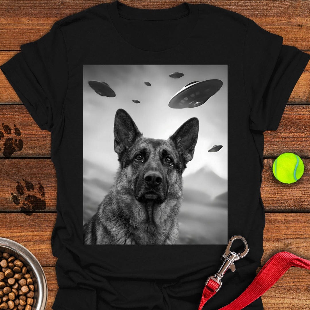 German Shepherd UFO Black