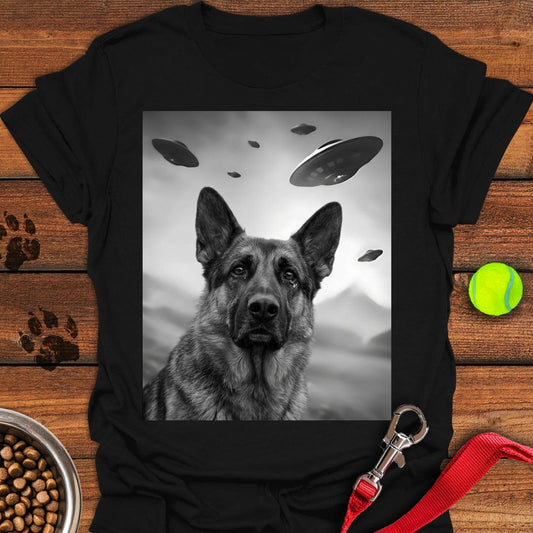 German Shepherd UFO Black