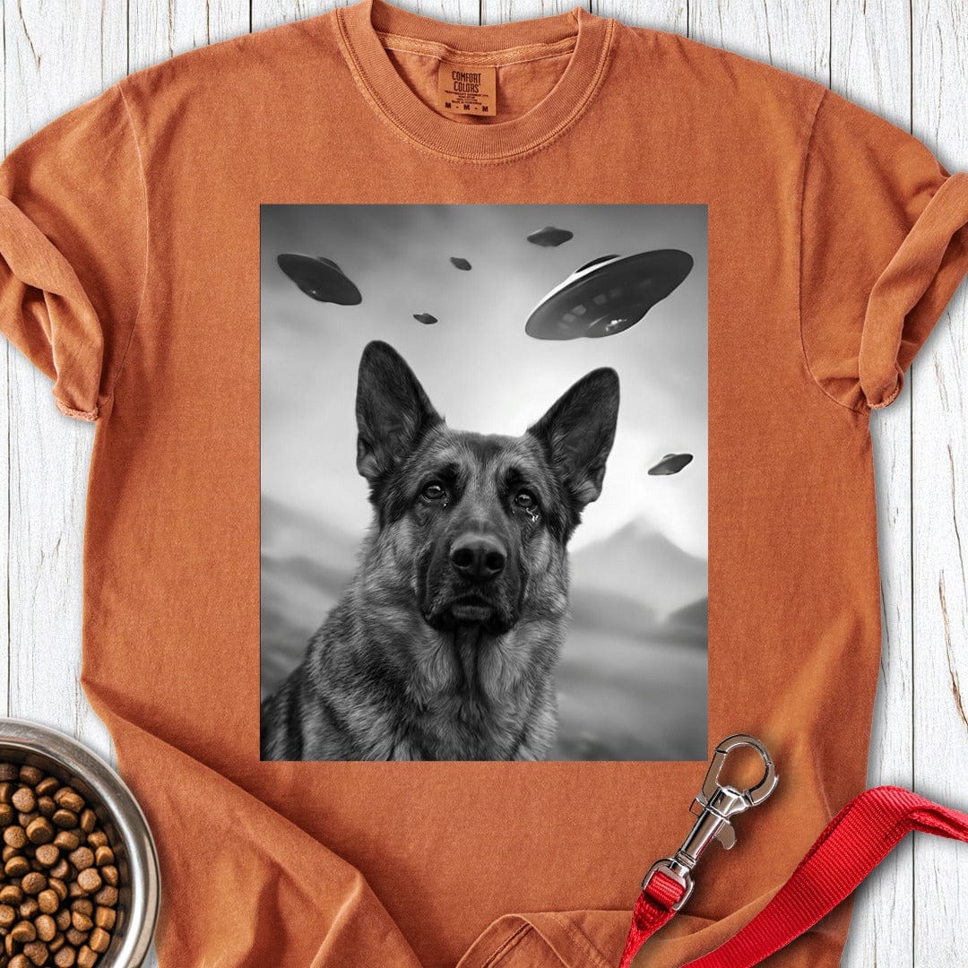 German Shepherd UFO Premium Tee Yam