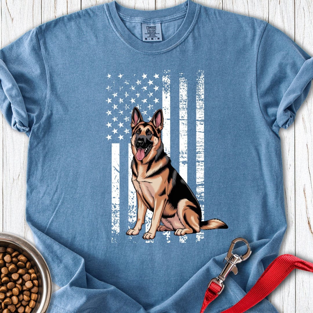German Shepherd USA Premium Tee Blue Jean