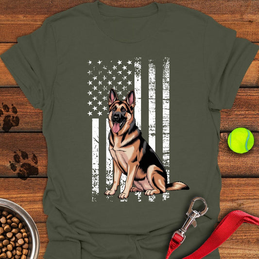German Shepherd USA Military Green