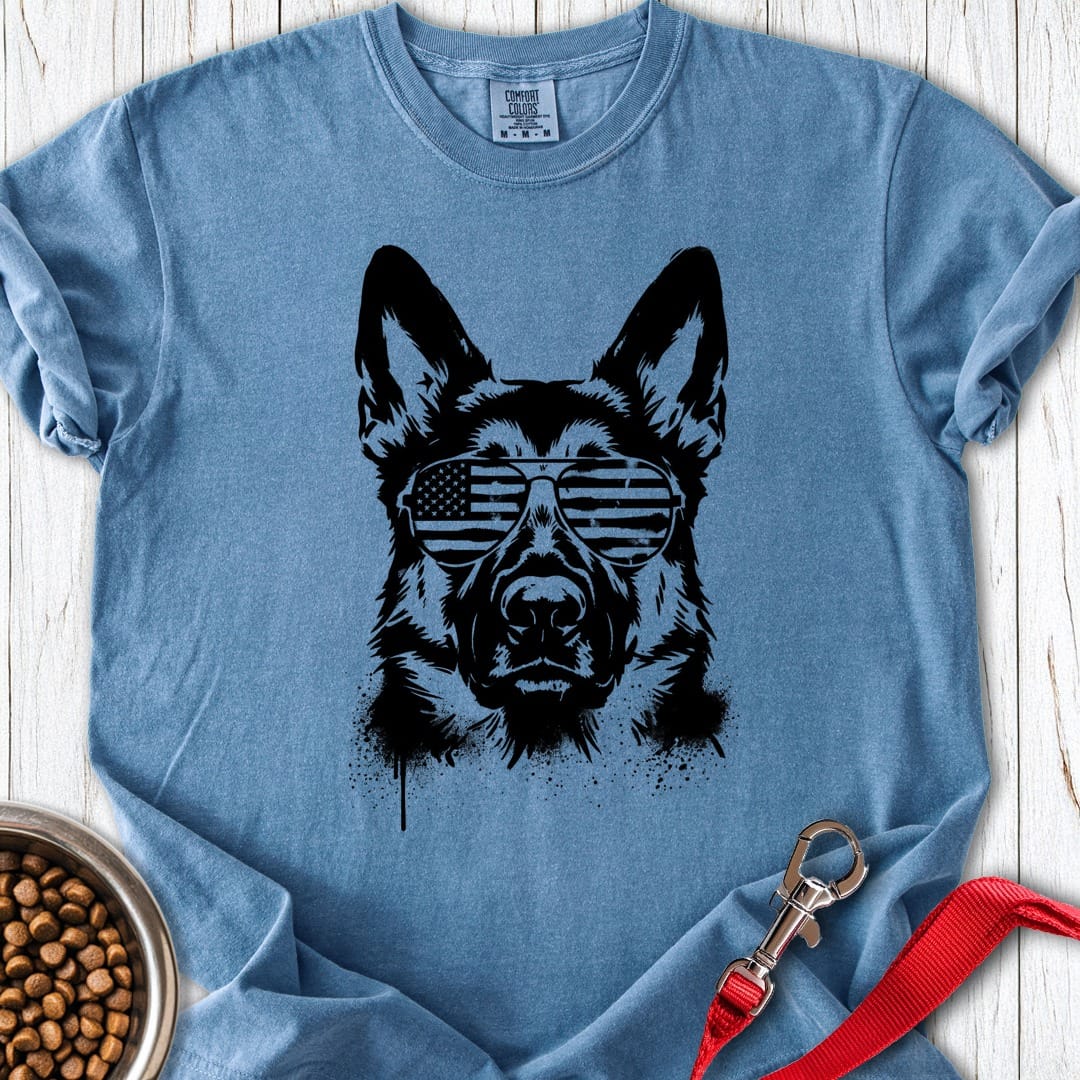 German Shepherd USA Premium Tee Blue Jean