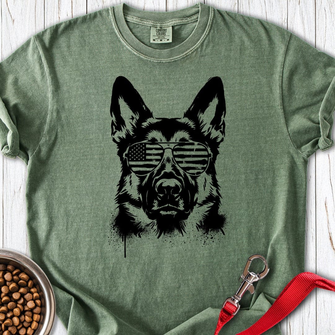German Shepherd USA Premium Tee Moss