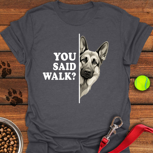 German Shepherd Walk Dark Heather